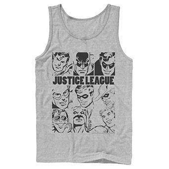Men's DC Comics Justice League Group Shot Panel Poster Tank Top