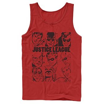 Men's DC Comics Justice League Group Shot Panel Poster Tank Top