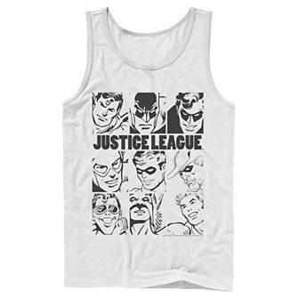 Men's DC Comics Justice League Group Shot Panel Poster Tank Top