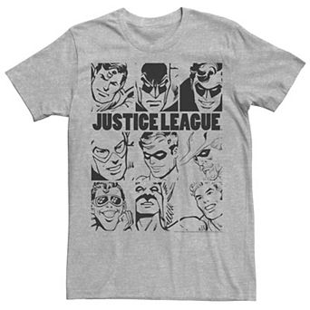 Men's DC Comics Justice League Group Shot Panel Poster Tee