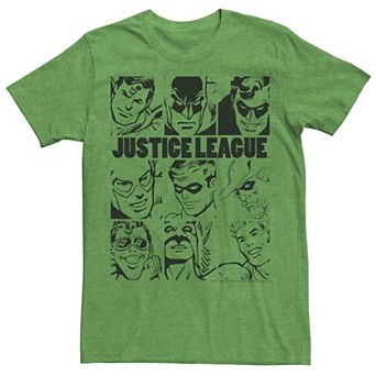 Men's DC Comics Justice League Group Shot Panel Poster Tee