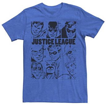 Men's DC Comics Justice League Group Shot Panel Poster Tee