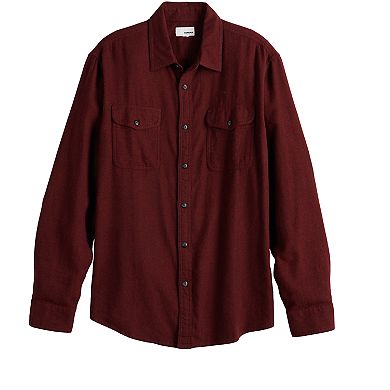 Men's Sonoma Goods For Life® Brushed Flannel Button-Down Shirt