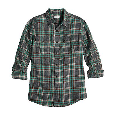 Men's Sonoma Goods For Life® Brushed Flannel Button-Down Shirt