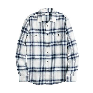 Men's Sonoma Goods For Life® Brushed Flannel Button-Down Shirt