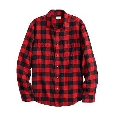 Men's Sonoma Goods For Life® Brushed Flannel Button-Down Shirt