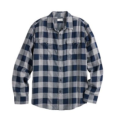 Men's Sonoma Goods For Life® Brushed Flannel Button-Down Shirt