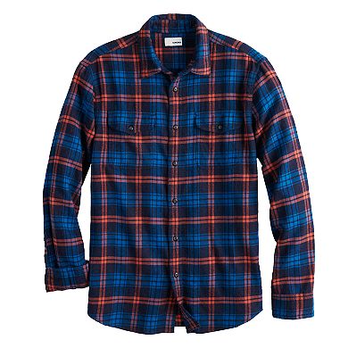 Men's Sonoma Goods For Life® Brushed Flannel Button-Down Shirt in ...