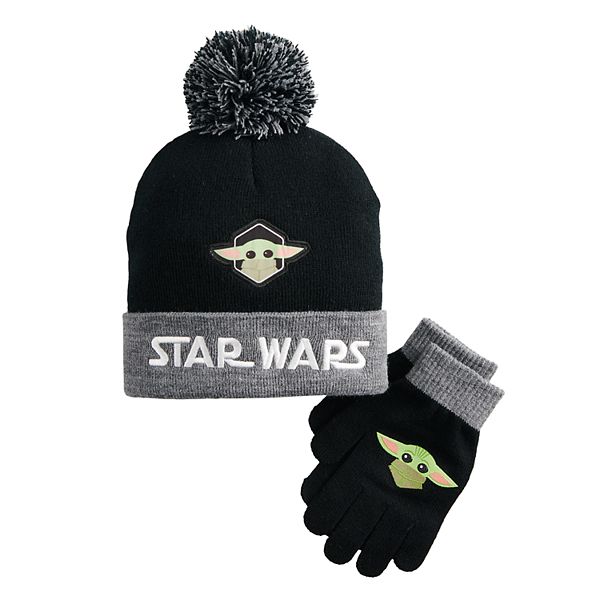 Boys 4 Star Wars The Mandalorian The Child Aka Baby Yoda Hat Gloves Set