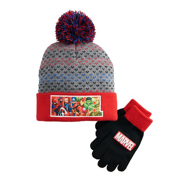 Boys 420 Marvel SpiderMan Hat & Gloves Set