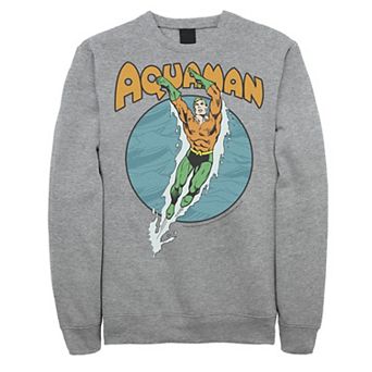 Men's DC Comics Aquaman Swimming Dance Fleece Sweatshirt