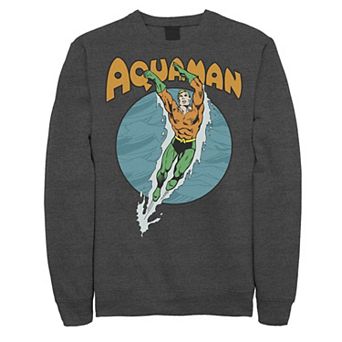 Men's DC Comics Aquaman Swimming Dance Fleece Sweatshirt