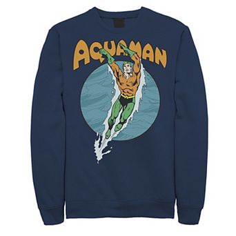 Men's DC Comics Aquaman Swimming Dance Fleece Sweatshirt