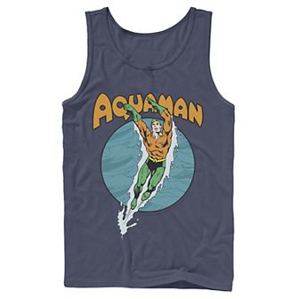 Men's DC Comics Aquaman Swimming Dance Tank Top