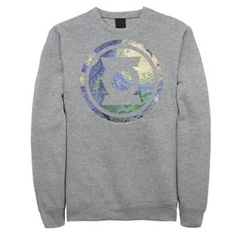 Men's DC Comics Green Lantern Starry Night Logo Fleece Sweatshirt