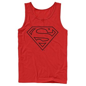Men's DC Comics Superman Line Art Logo Tank Top