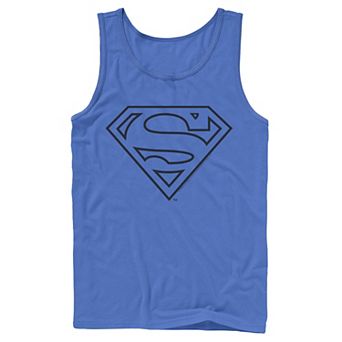 Men's DC Comics Superman Line Art Logo Tank Top