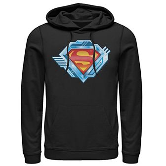 Men's DC Comics Superman Chrome Gear Chest Logo Hoodie