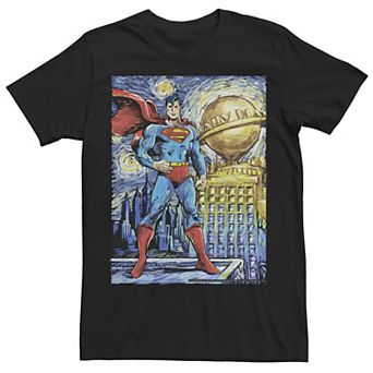 Men's DC Comics Superman Starry Night Poster Tee