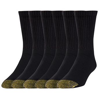 Men's GOLDTOE® 6-Pack Athletic Short Crew Socks