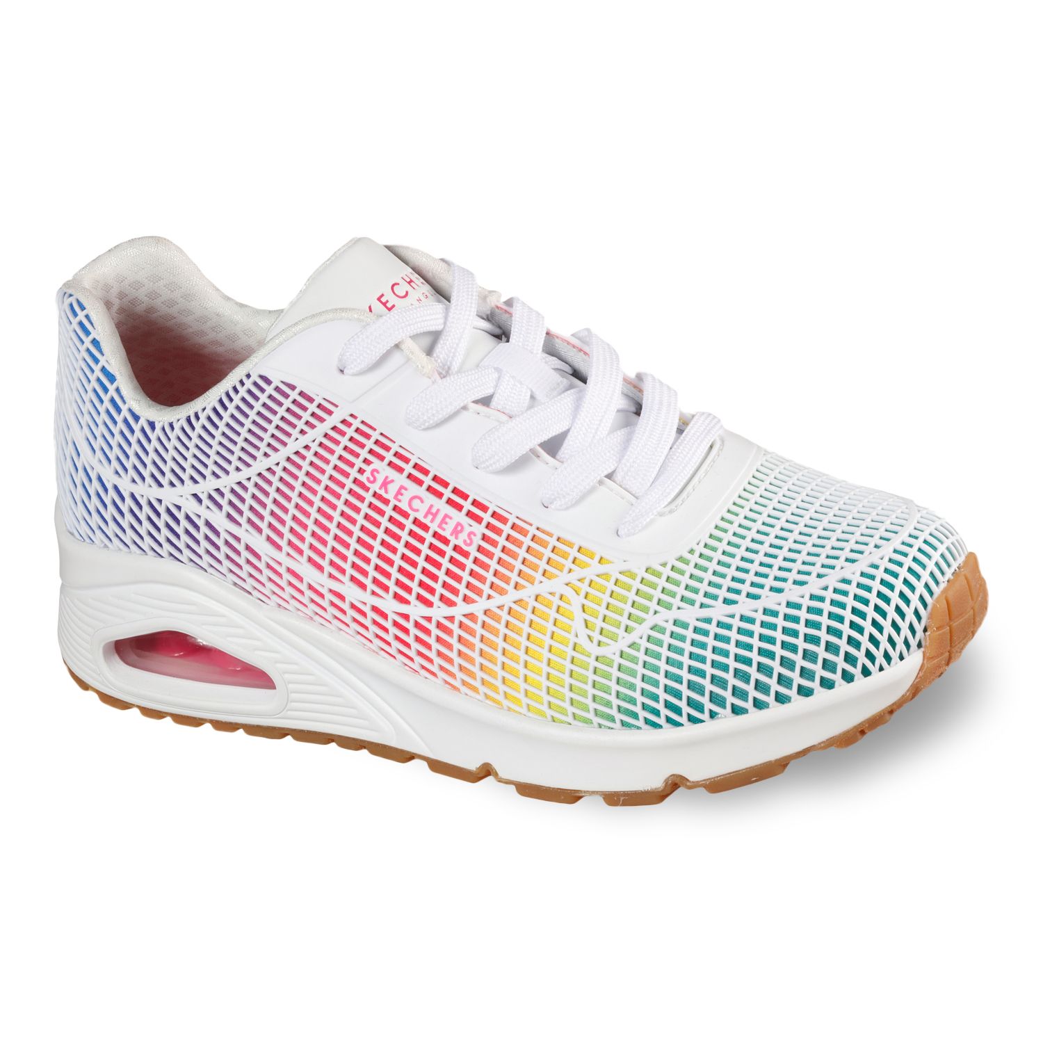 skechers uno white
