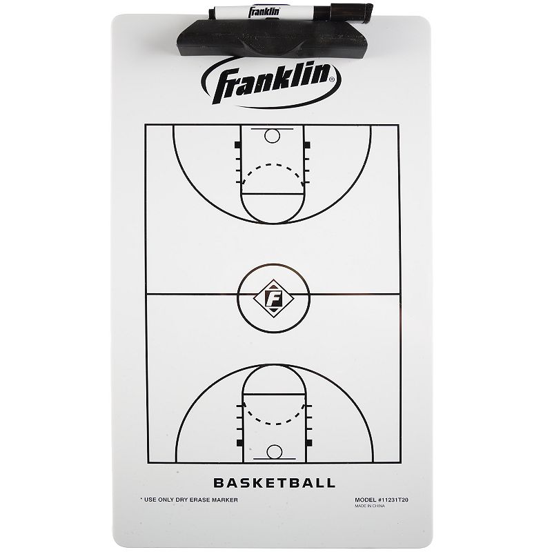 Franklin Sports 15-Inch Basketball Coach Clipboard, Multicolor