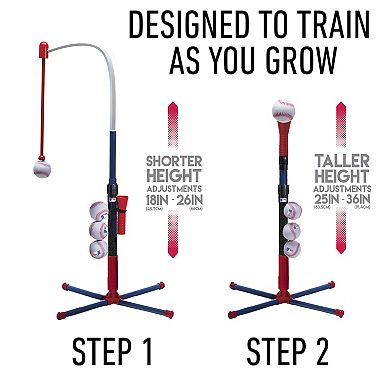 Franklin Sports MLB Grow-With-Me Teeball & Baseball Batting Tee
