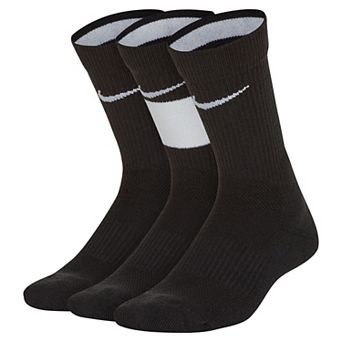 Kids Nike 3-Pack Elite Dri-FIT Basketball Crew Socks