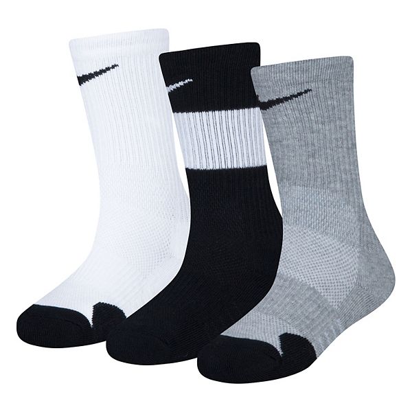 Boys Nike 3-Pack Elite Basketball Crew Socks