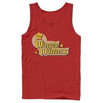 Men's DC Comics The Winged Wonders Text Logo Tank Top