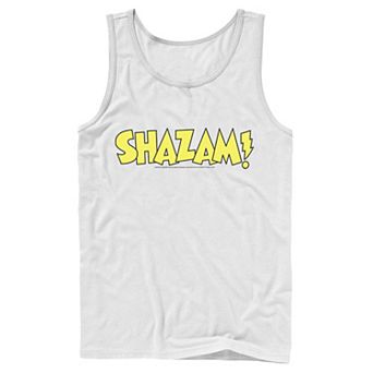 Men's DC Comics Shazam Bold Text Logo Tank Top