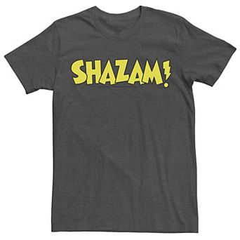 Men's DC Comics Shazam Bold Text Logo Tee