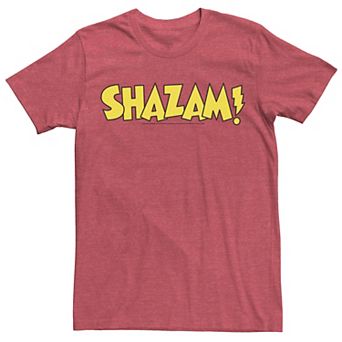 Men's DC Comics Shazam Bold Text Logo Tee