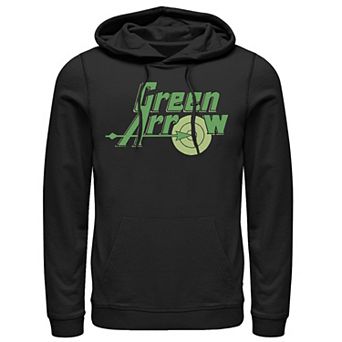 Men's DC Comics The Green Arrow Vintage Text Poster Hoodie