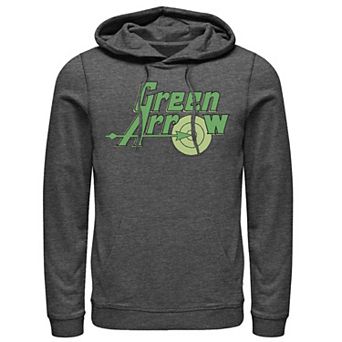 Men's DC Comics The Green Arrow Vintage Text Poster Hoodie