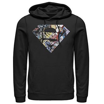Men's DC Comics Superman Comic Cover Logo Hoodie