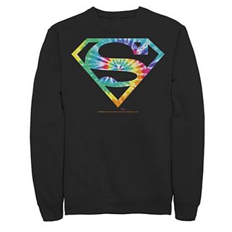 Men's DC Comics Superman Tie Dye Logo Sweatshirt