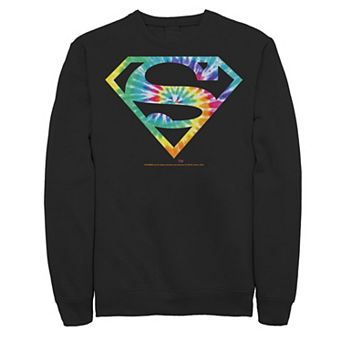 Men's DC Comics Superman Tie Dye Logo Sweatshirt