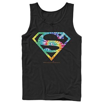 Men's DC Comics Superman Tie Dye Logo Tank Top