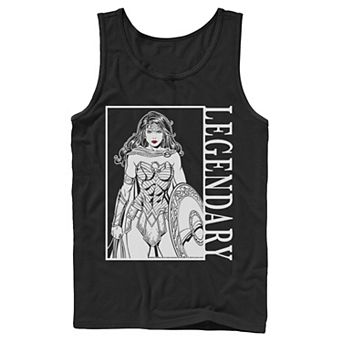 Men's DC Comics Wonder Woman Legendary Poster Tank Top