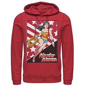 Men's DC Comics Wonder Woman Stars And Stripes Poster Hoodie