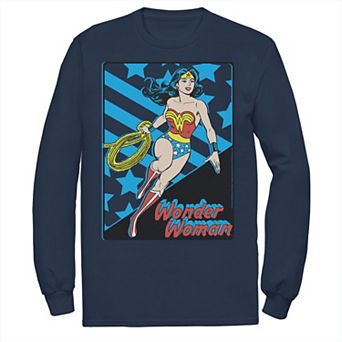 Men's DC Comics Wonder Woman Stars And Stripes Poster Tee