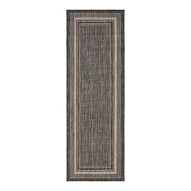 Unique Loom Outdoor Soft Border Rug