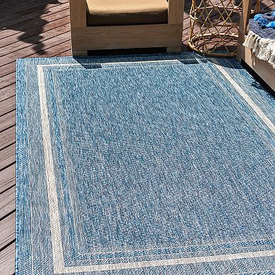 Unique Loom Outdoor Soft Border Rug