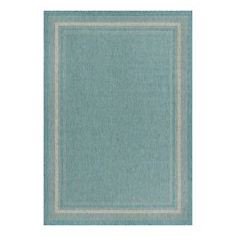 Unique Loom Outdoor Soft Border Rug