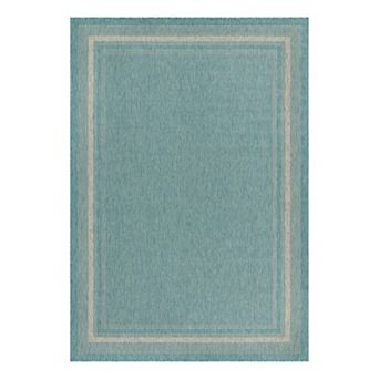 Unique Loom Outdoor Soft Border Rug