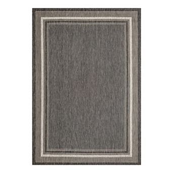 Unique Loom Outdoor Soft Border Rug