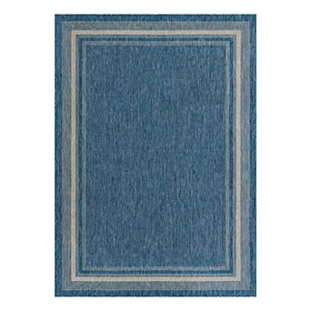 Unique Loom Outdoor Soft Border Rug