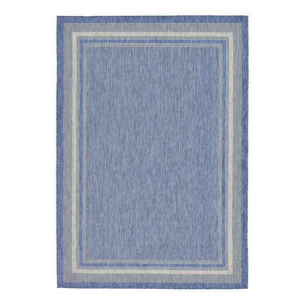 Unique Loom Outdoor Soft Border Rug