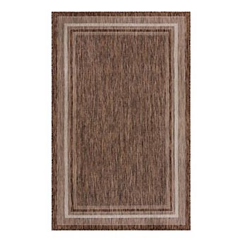 Unique Loom Outdoor Soft Border Rug